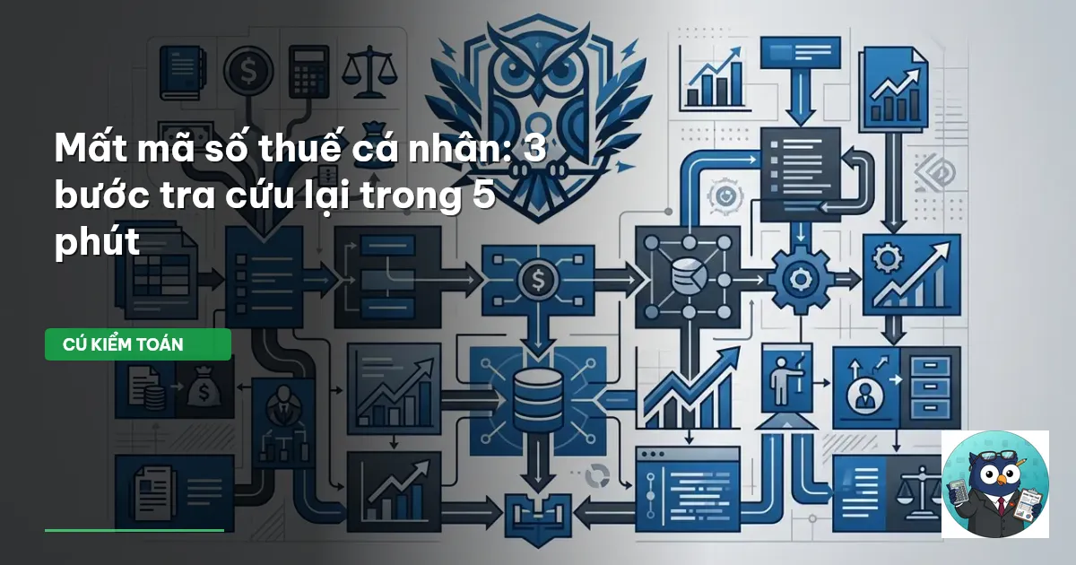 Mất mã số thuế cá nhân: 3 bước tra cứu lại trong 5 phút