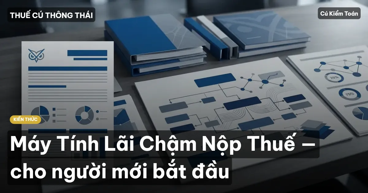 Máy Tính Lãi Chậm Nộp Thuế — cho người mới bắt đầu