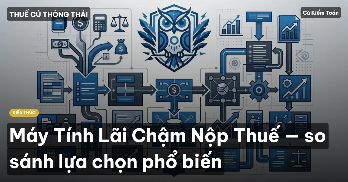 Máy Tính Lãi Chậm Nộp Thuế — so sánh lựa chọn phổ biến