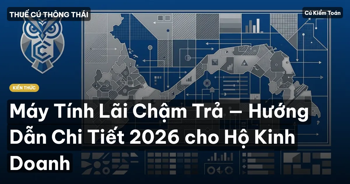 Máy Tính Lãi Chậm Trả — Hướng Dẫn Chi Tiết 2026 cho Hộ Kinh Doanh