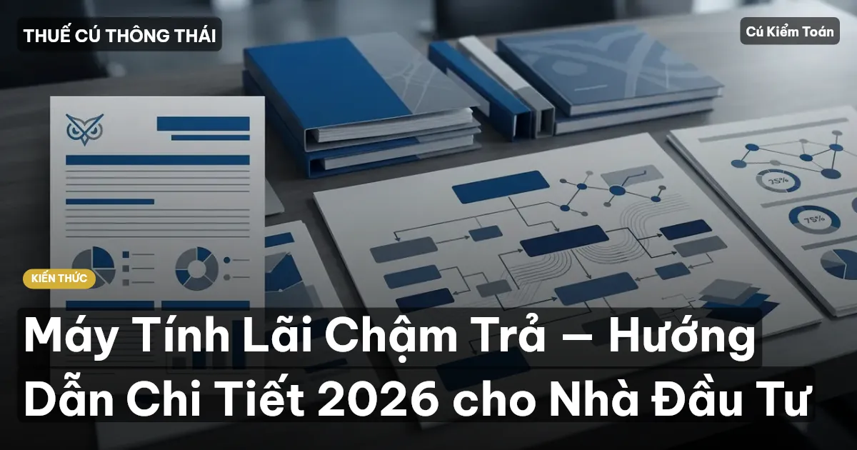 Máy Tính Lãi Chậm Trả — Hướng Dẫn Chi Tiết 2026 cho Nhà Đầu Tư