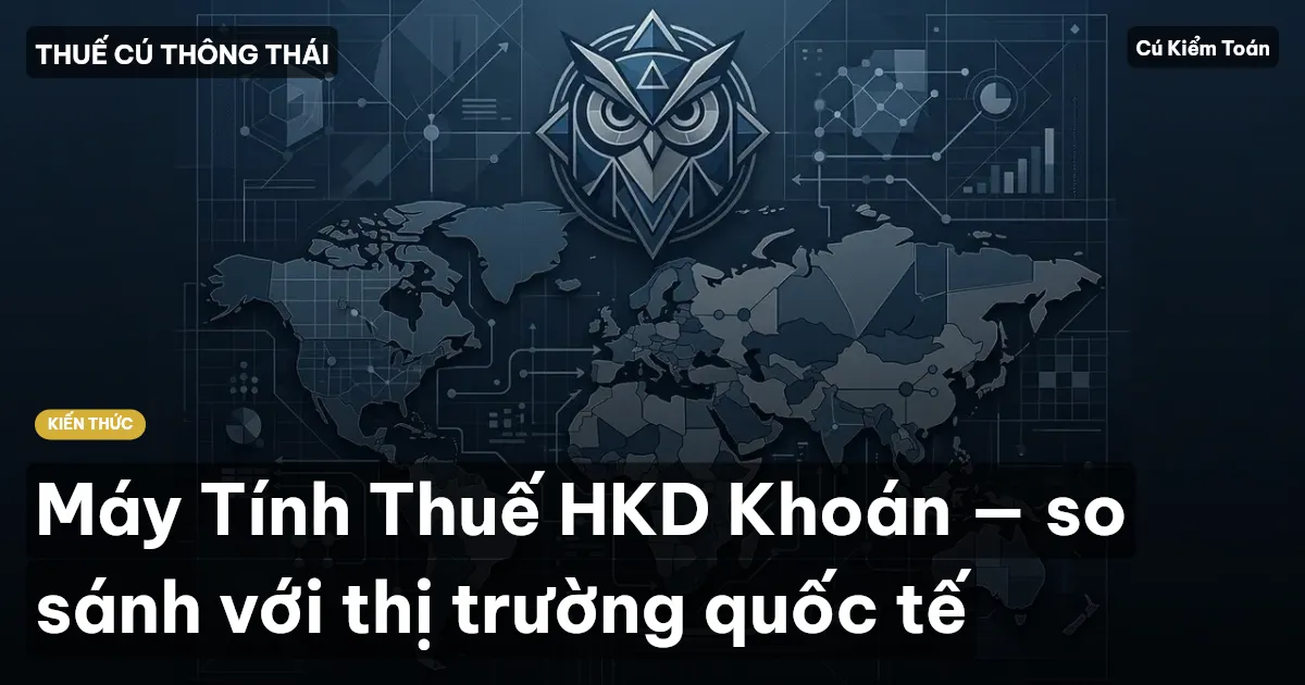 Máy Tính Thuế HKD Khoán — so sánh với thị trường quốc tế