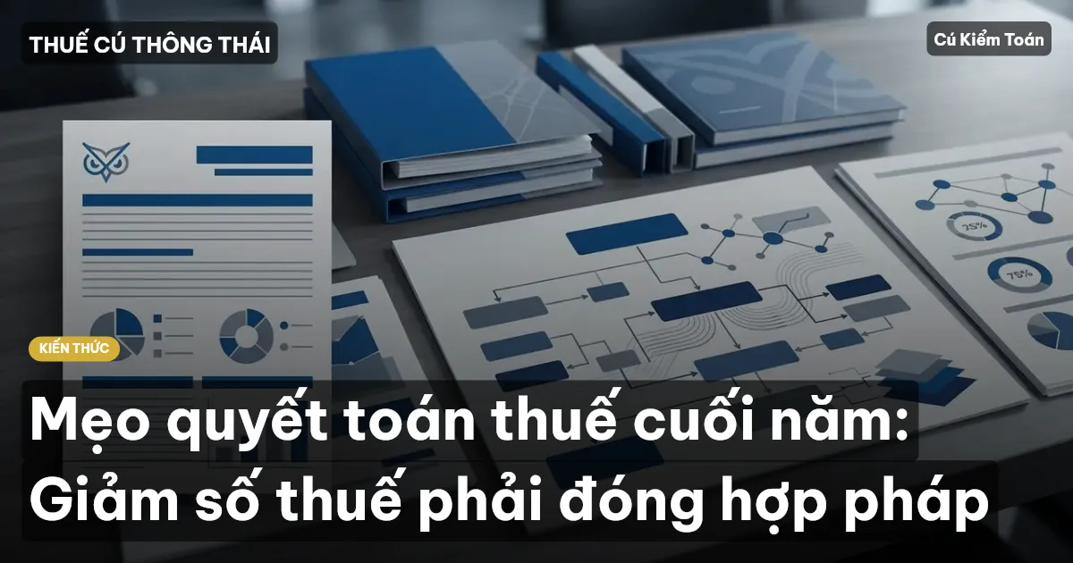 Mẹo quyết toán thuế cuối năm: Giảm số thuế phải đóng hợp pháp