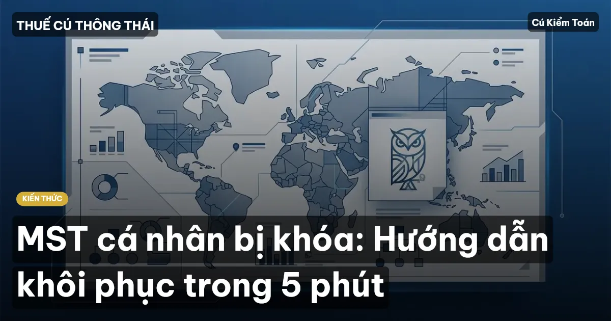 MST cá nhân bị khóa: Hướng dẫn khôi phục trong 5 phút