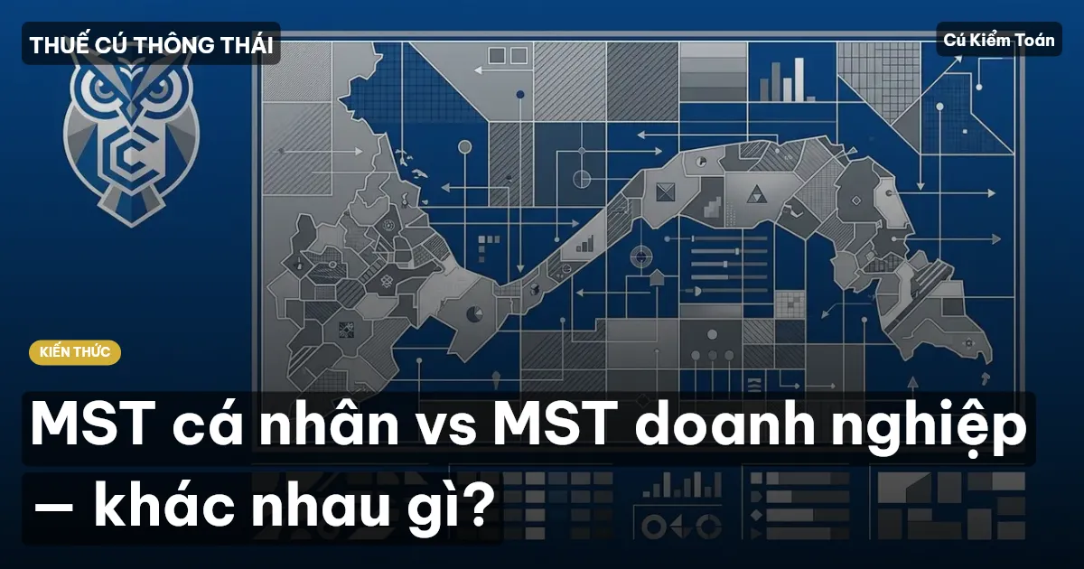 MST cá nhân vs MST doanh nghiệp — khác nhau gì?