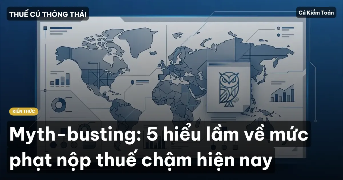 Myth-busting: 5 hiểu lầm về mức phạt nộp thuế chậm hiện nay