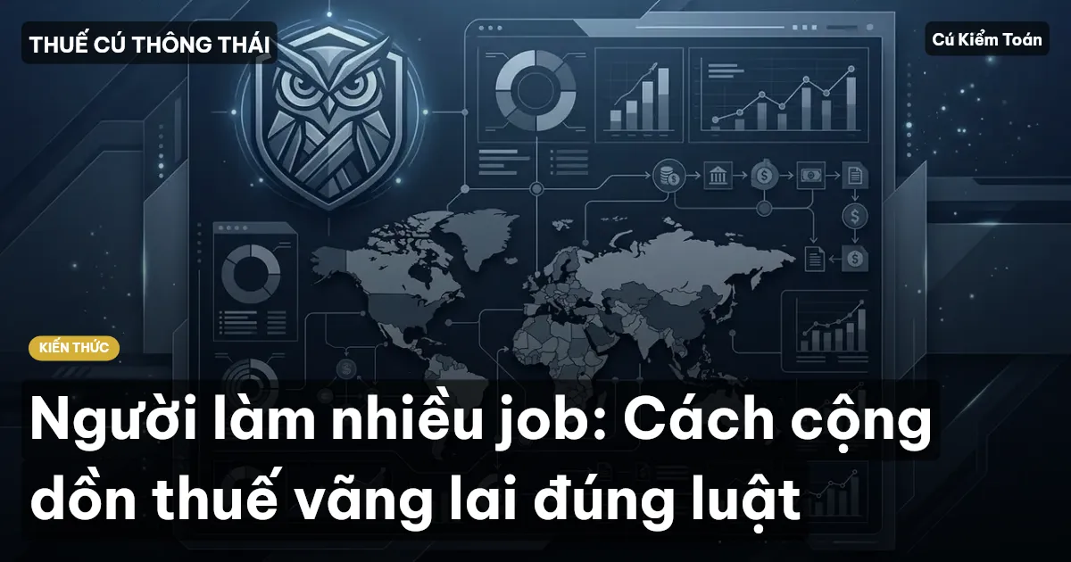 Người làm nhiều job: Cách cộng dồn thuế vãng lai đúng luật