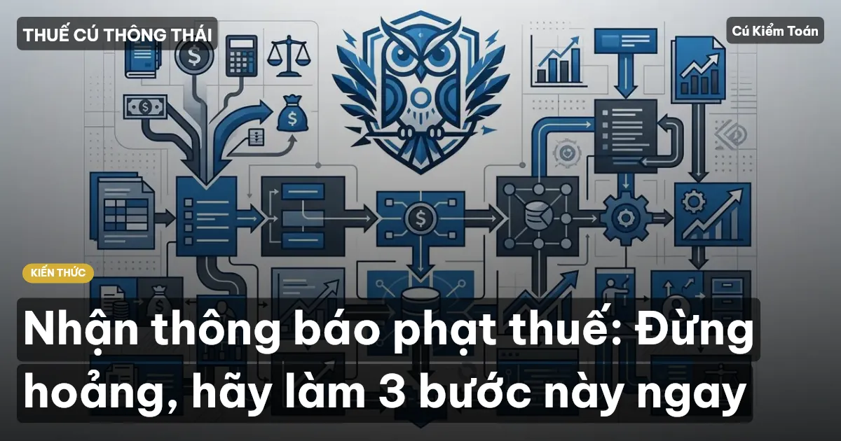 Nhận thông báo phạt thuế: Đừng hoảng, hãy làm 3 bước này ngay