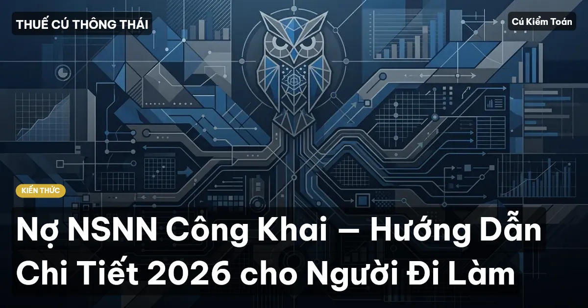 Nợ NSNN Công Khai — Hướng Dẫn Chi Tiết 2026 cho Người Đi Làm