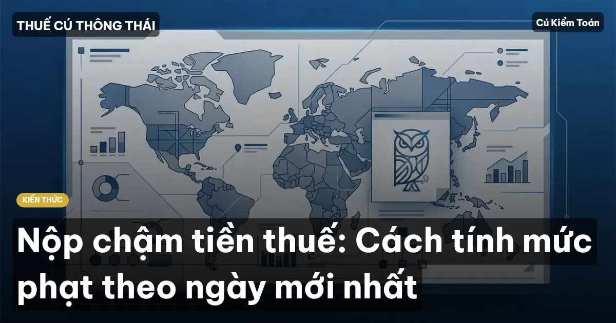 Nộp chậm tiền thuế: Cách tính mức phạt theo ngày mới nhất