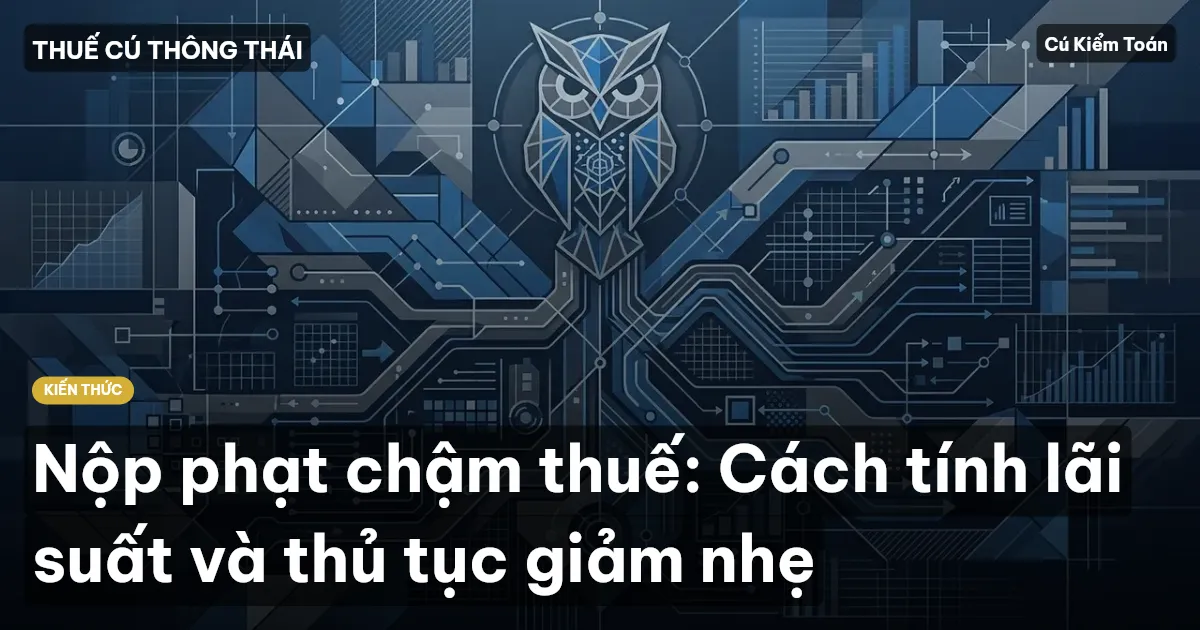 Nộp phạt chậm thuế: Cách tính lãi suất và thủ tục giảm nhẹ
