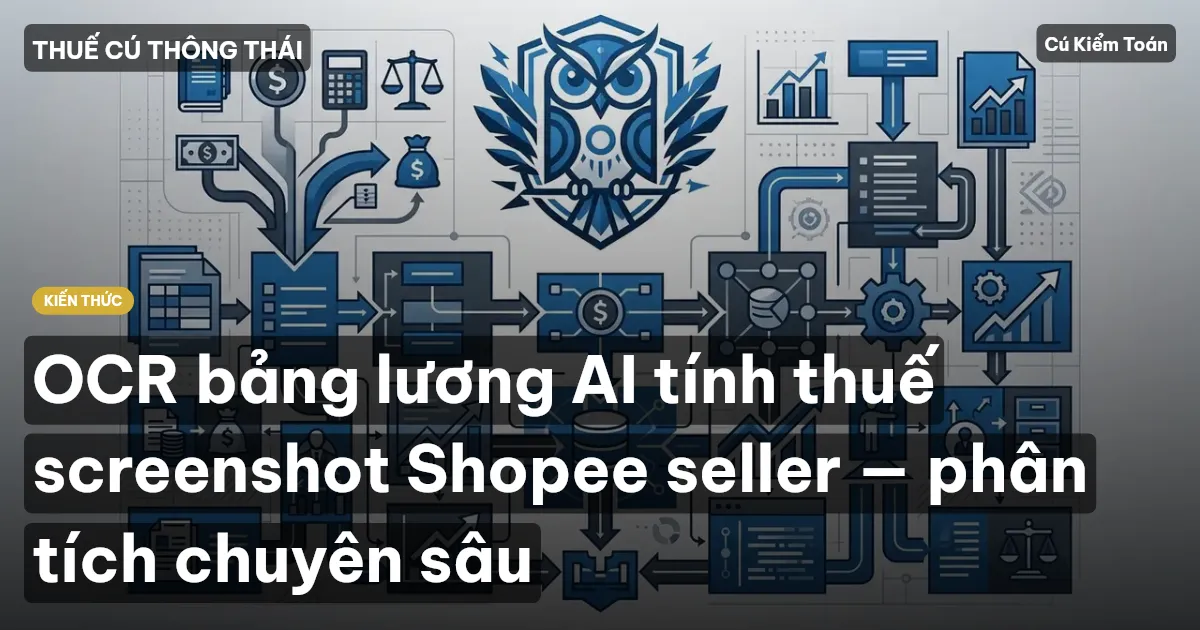 OCR bảng lương AI tính thuế screenshot Shopee seller — phân tích chuyên sâu