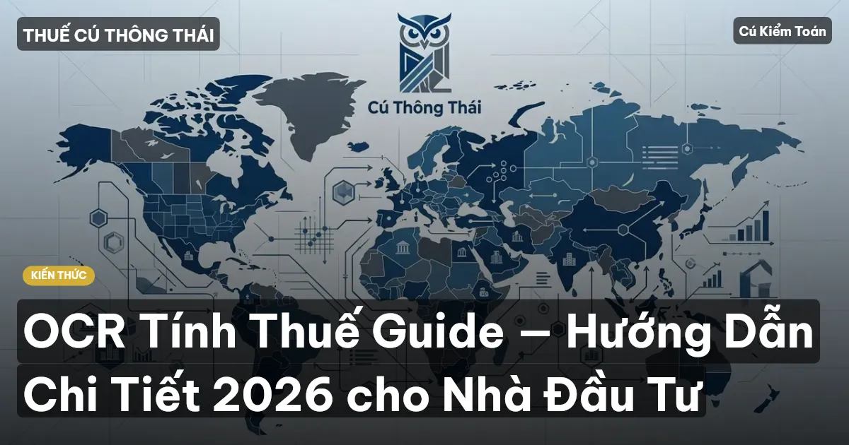 OCR Tính Thuế Guide — Hướng Dẫn Chi Tiết 2026 cho Nhà Đầu Tư