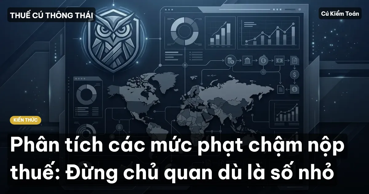 Phân tích các mức phạt chậm nộp thuế: Đừng chủ quan dù là số nhỏ