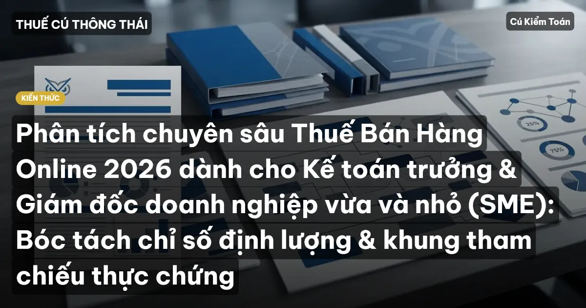 Phân tích chuyên sâu Thuế Bán Hàng Online 2026 dành cho Kế toán trưởng & Giám đốc doanh nghiệp vừa và nhỏ (SME): Bóc tách chỉ số định lượng & khung tham chiếu thực chứng
