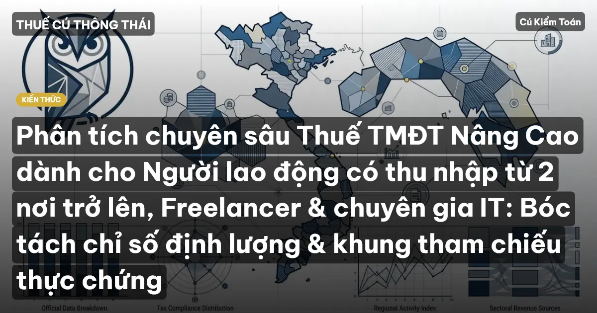 Phân tích chuyên sâu Thuế TMĐT Nâng Cao dành cho Người lao động có thu nhập từ 2 nơi trở lên, Freelancer & chuyên gia IT: Bóc tách chỉ số định lượng & khung tham chiếu thực chứng