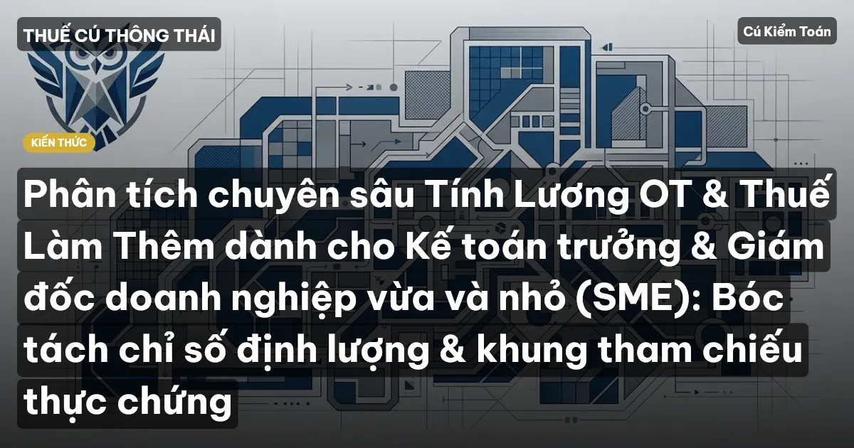 Phân tích chuyên sâu Tính Lương OT & Thuế Làm Thêm dành cho Kế toán trưởng & Giám đốc doanh nghiệp vừa và nhỏ (SME): Bóc tách chỉ số định lượng & khung tham chiếu thực chứng