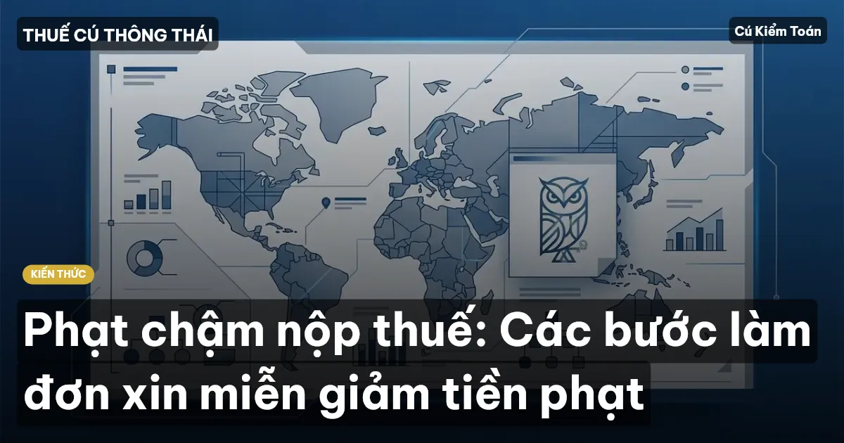 Phạt chậm nộp thuế: Các bước làm đơn xin miễn giảm tiền phạt