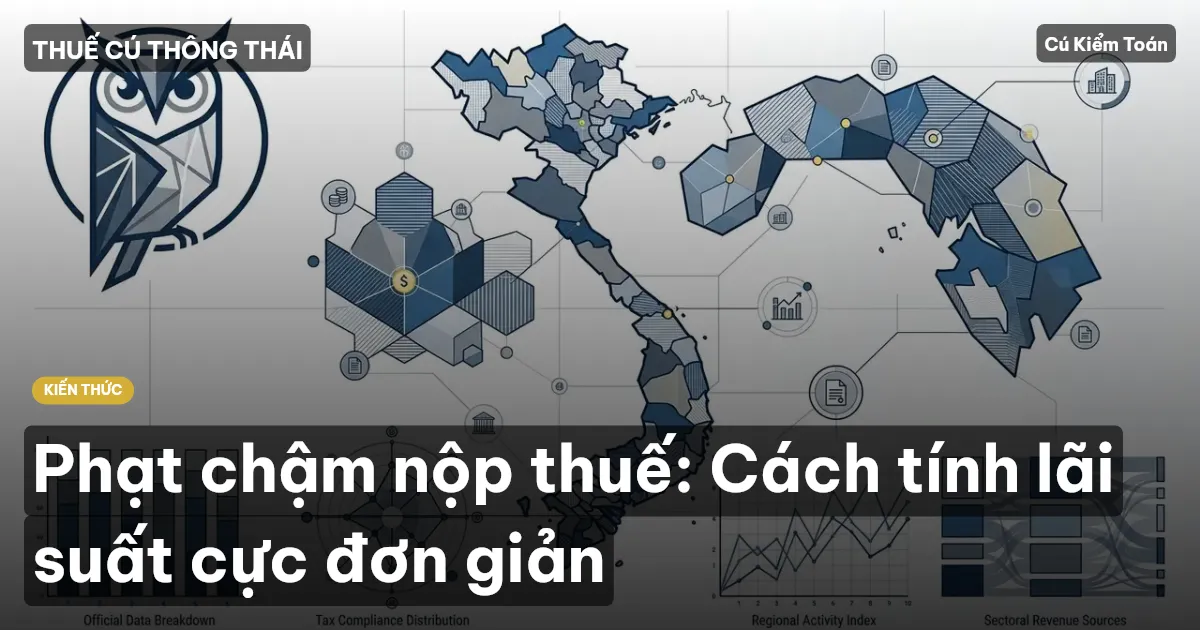 Phạt chậm nộp thuế: Cách tính lãi suất cực đơn giản
