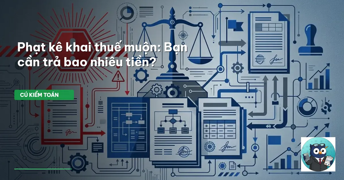phạt chậm nộp tờ khai thuế