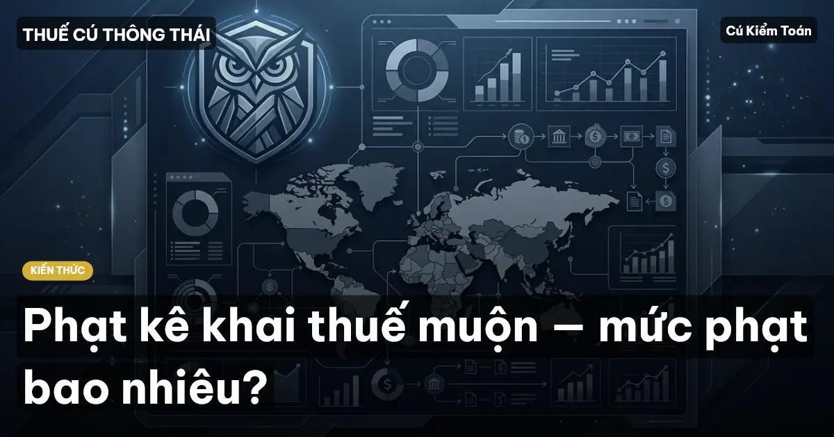 Phạt kê khai thuế muộn — mức phạt bao nhiêu?