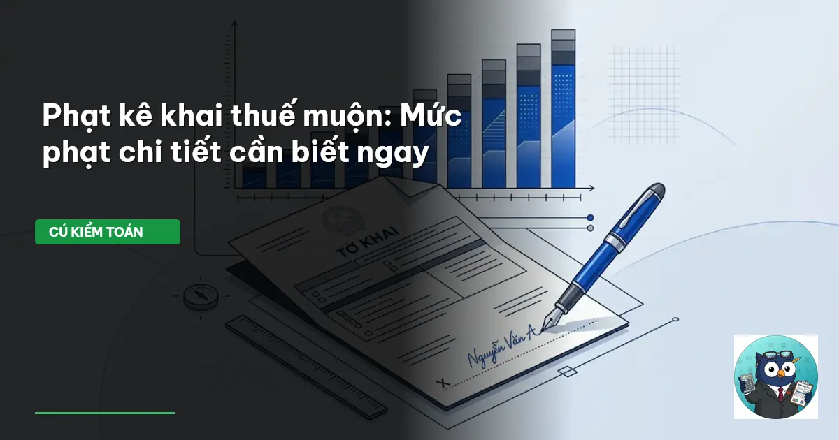 phạt kê khai thuế muộn