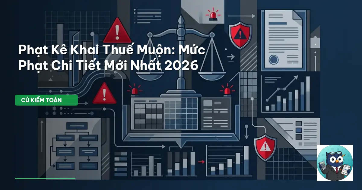 phạt kê khai thuế muộn