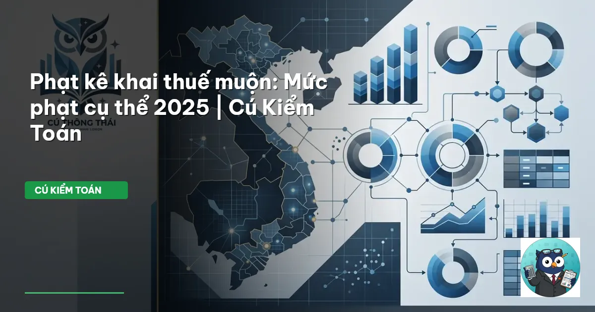 Phạt kê khai thuế muộn: Mức phạt cụ thể 2025 | Cú Kiểm Toán