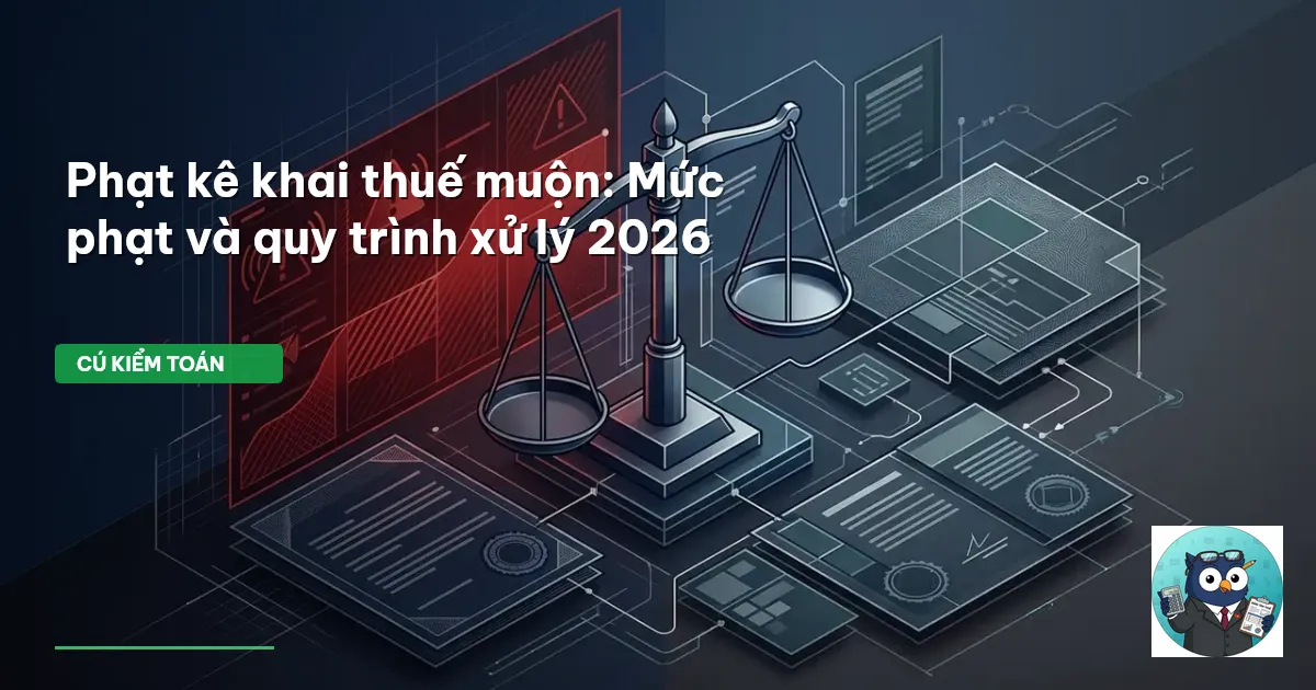 phạt kê khai thuế muộn