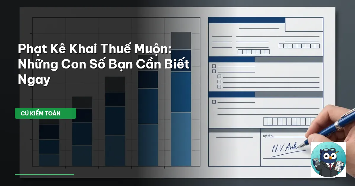 phạt kê khai thuế muộn