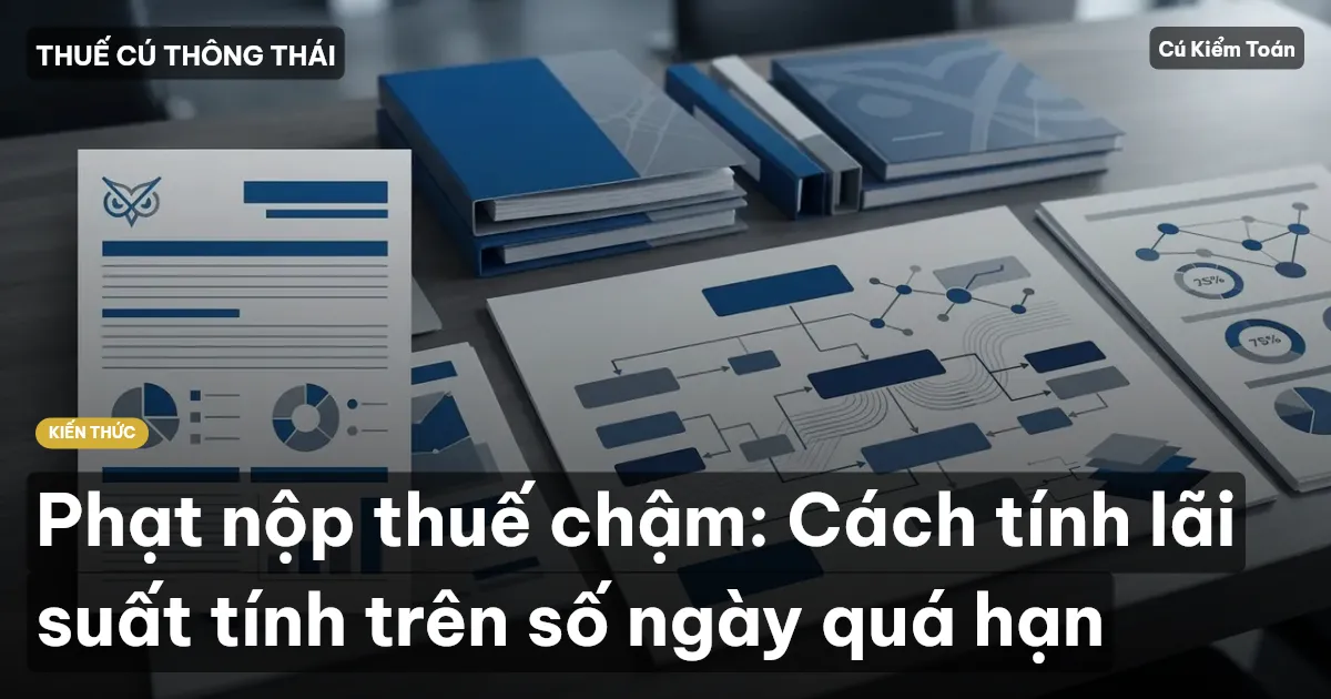 Phạt nộp thuế chậm: Cách tính lãi suất tính trên số ngày quá hạn