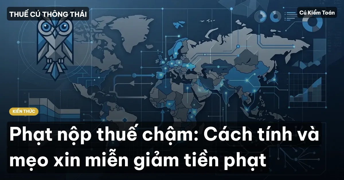 Phạt nộp thuế chậm: Cách tính và mẹo xin miễn giảm tiền phạt