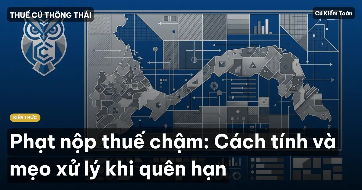 Phạt nộp thuế chậm: Cách tính và mẹo xử lý khi quên hạn
