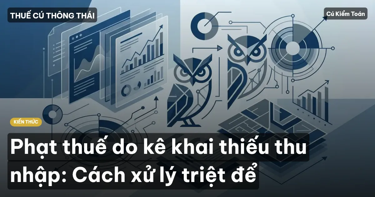 Phạt thuế do kê khai thiếu thu nhập: Cách xử lý triệt để