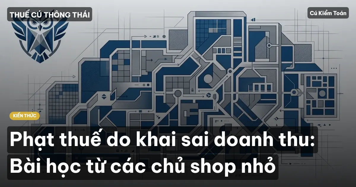 Phạt thuế do khai sai doanh thu: Bài học từ các chủ shop nhỏ