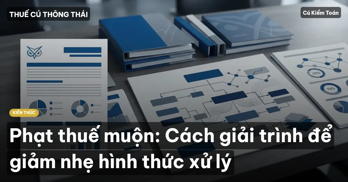 Phạt thuế muộn: Cách giải trình để giảm nhẹ hình thức xử lý