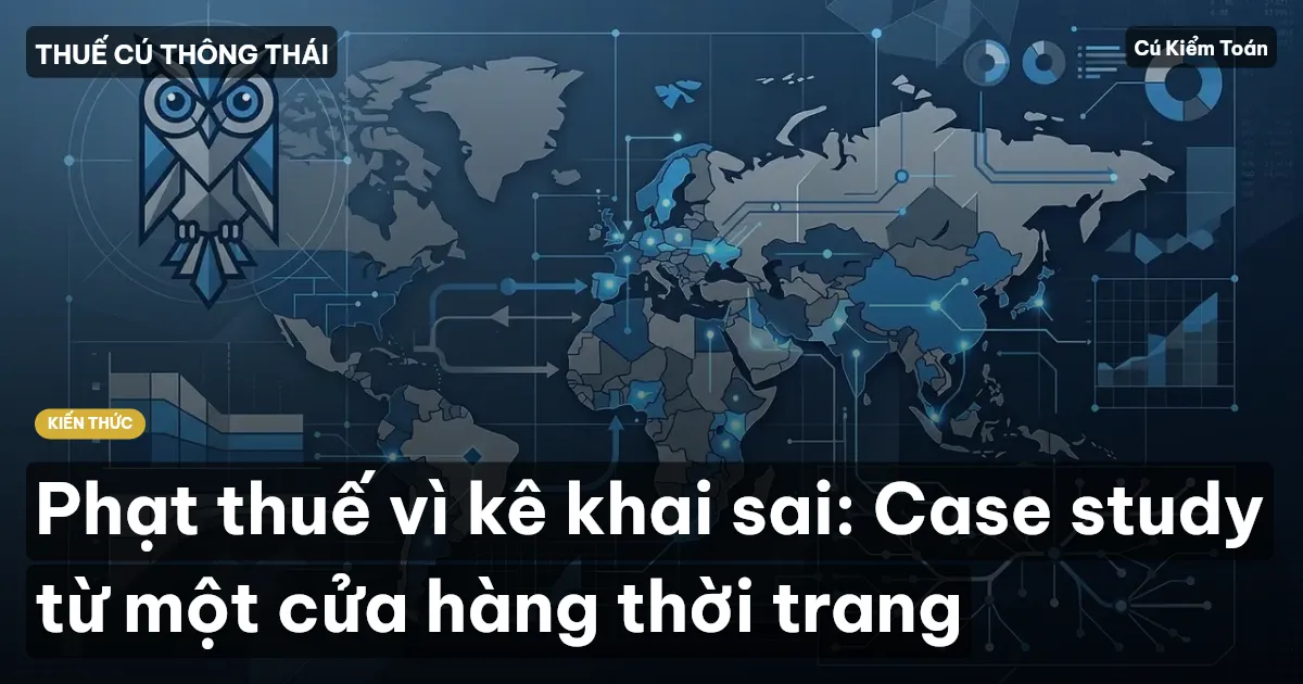 Phạt thuế vì kê khai sai: Case study từ một cửa hàng thời trang
