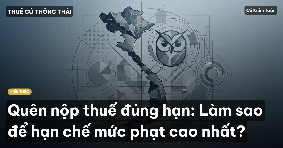 Quên nộp thuế đúng hạn: Làm sao để hạn chế mức phạt cao nhất?
