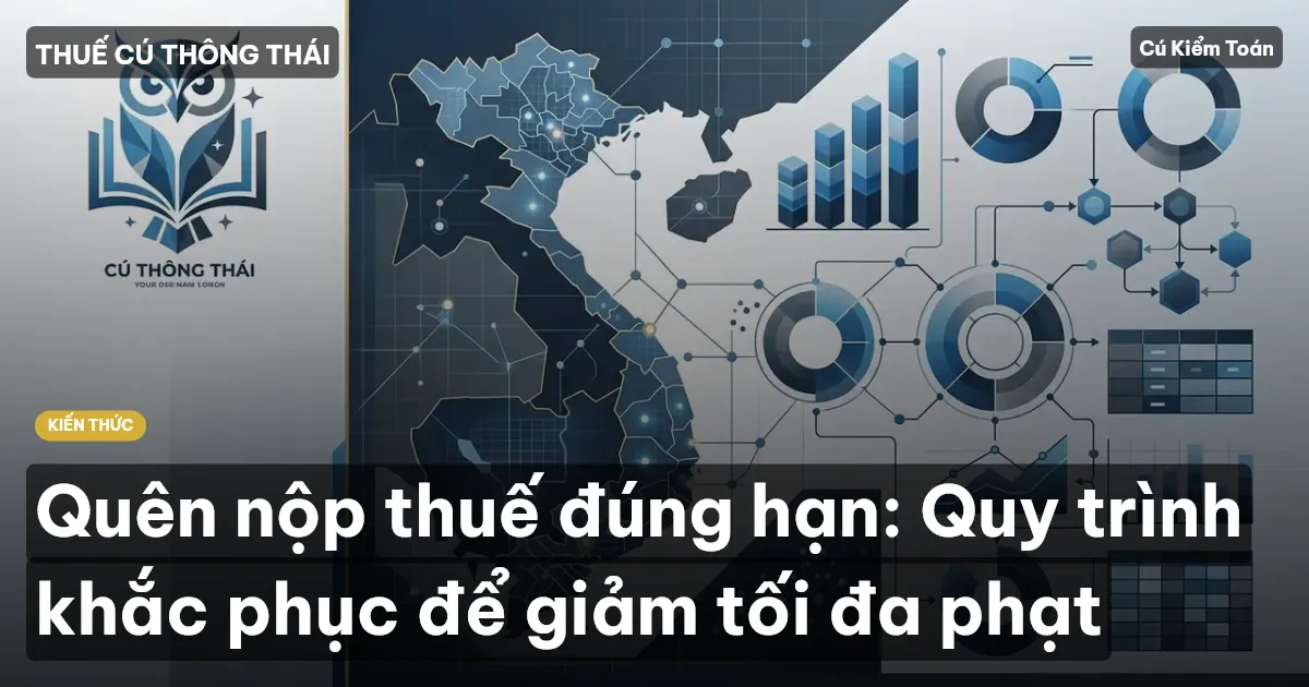 Quên nộp thuế đúng hạn: Quy trình khắc phục để giảm tối đa phạt