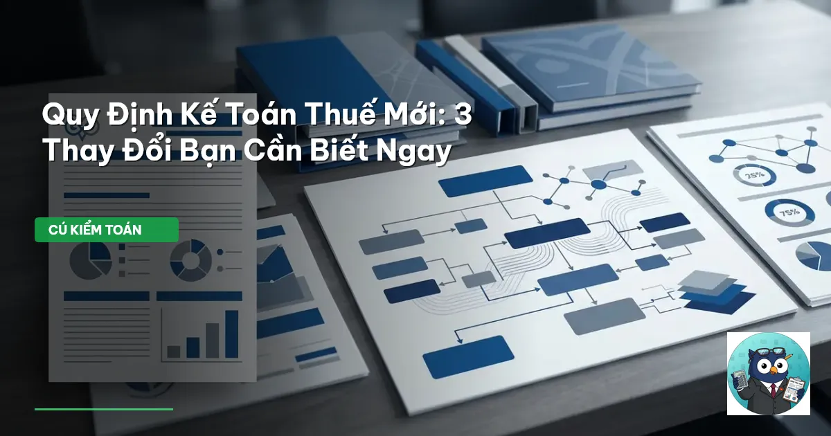 Quy Định Kế Toán Thuế Mới: 3 Thay Đổi Bạn Cần Biết Ngay