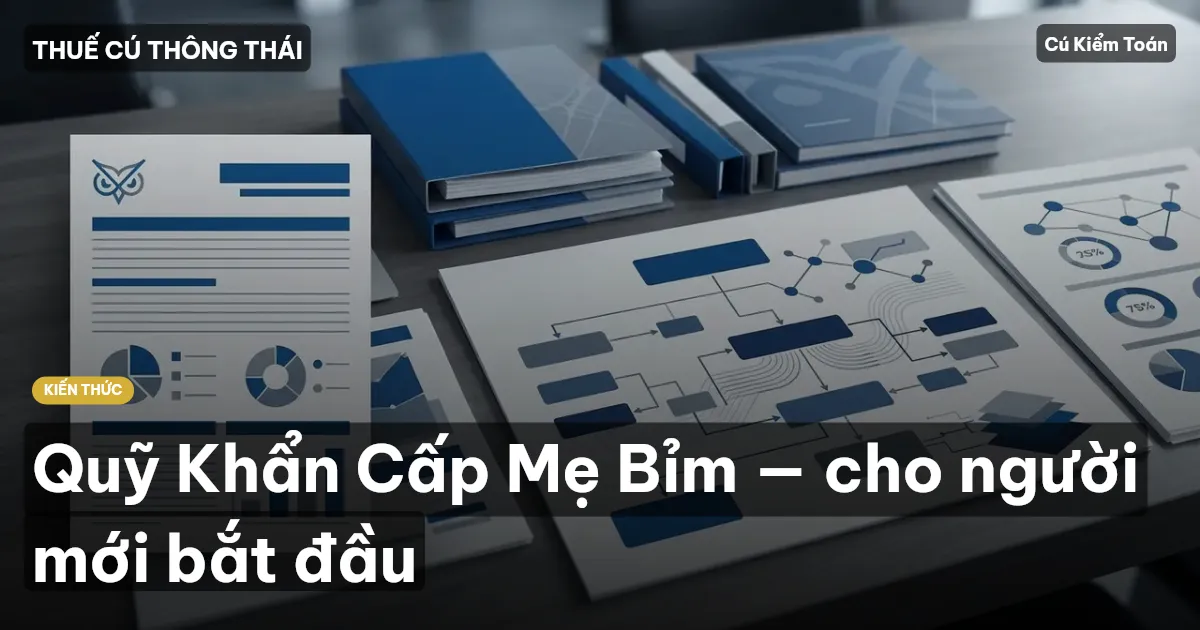 Quỹ Khẩn Cấp Mẹ Bỉm — cho người mới bắt đầu