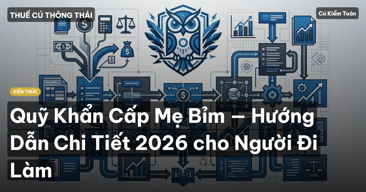 Quỹ Khẩn Cấp Mẹ Bỉm — Hướng Dẫn Chi Tiết 2026 cho Người Đi Làm