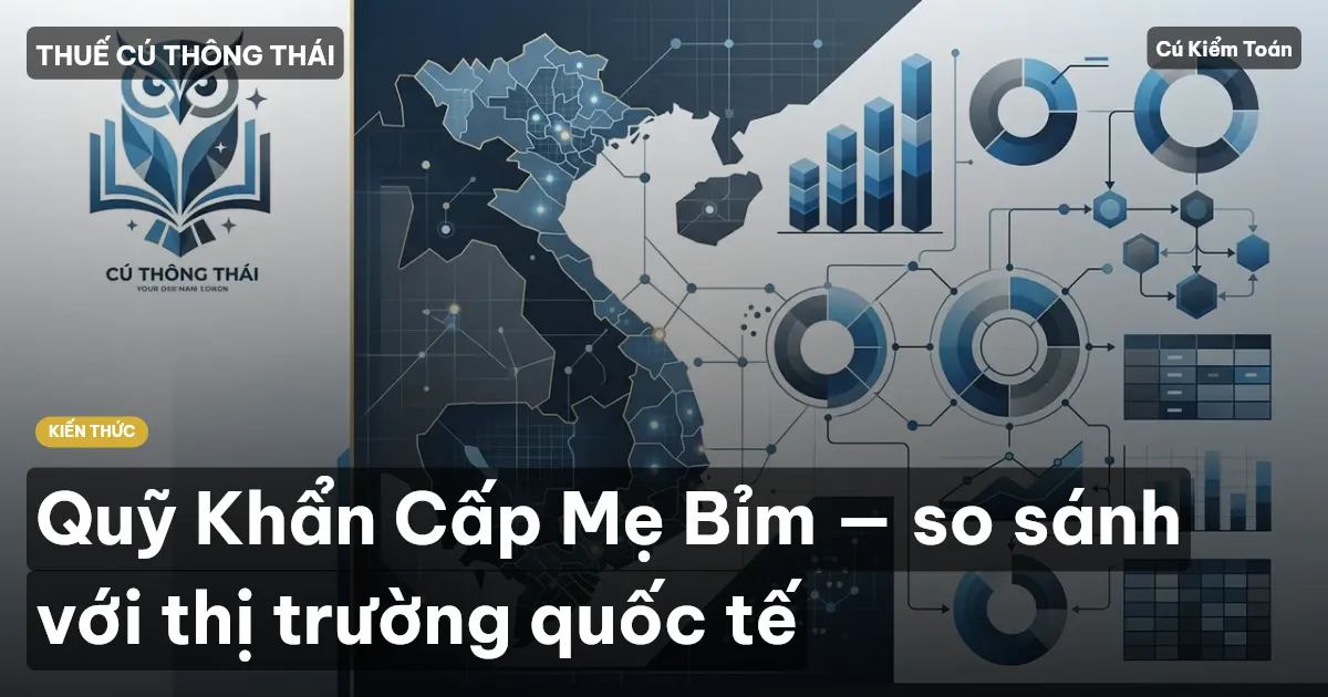 Quỹ Khẩn Cấp Mẹ Bỉm — so sánh với thị trường quốc tế