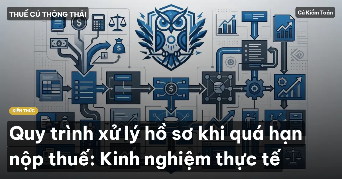 Quy trình xử lý hồ sơ khi quá hạn nộp thuế: Kinh nghiệm thực tế