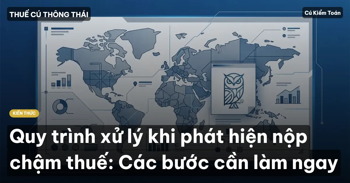 Quy trình xử lý khi phát hiện nộp chậm thuế: Các bước cần làm ngay