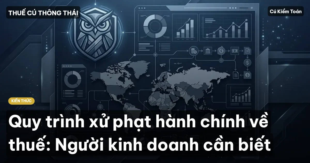 Quy trình xử phạt hành chính về thuế: Người kinh doanh cần biết