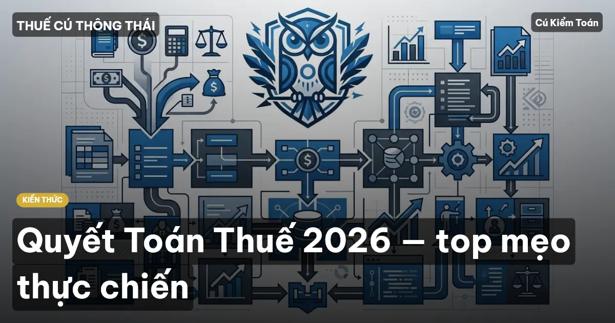 Quyết Toán Thuế 2026 — top mẹo thực chiến