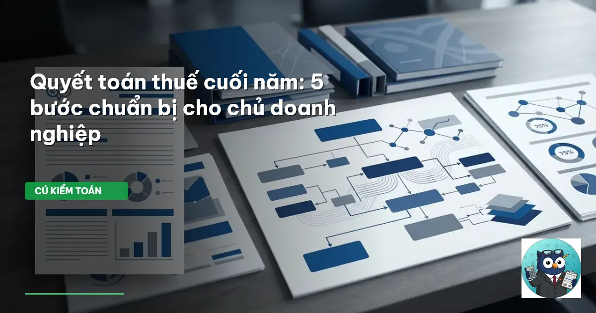 Quyết toán thuế cuối năm: 5 bước chuẩn bị cho chủ doanh nghiệp
