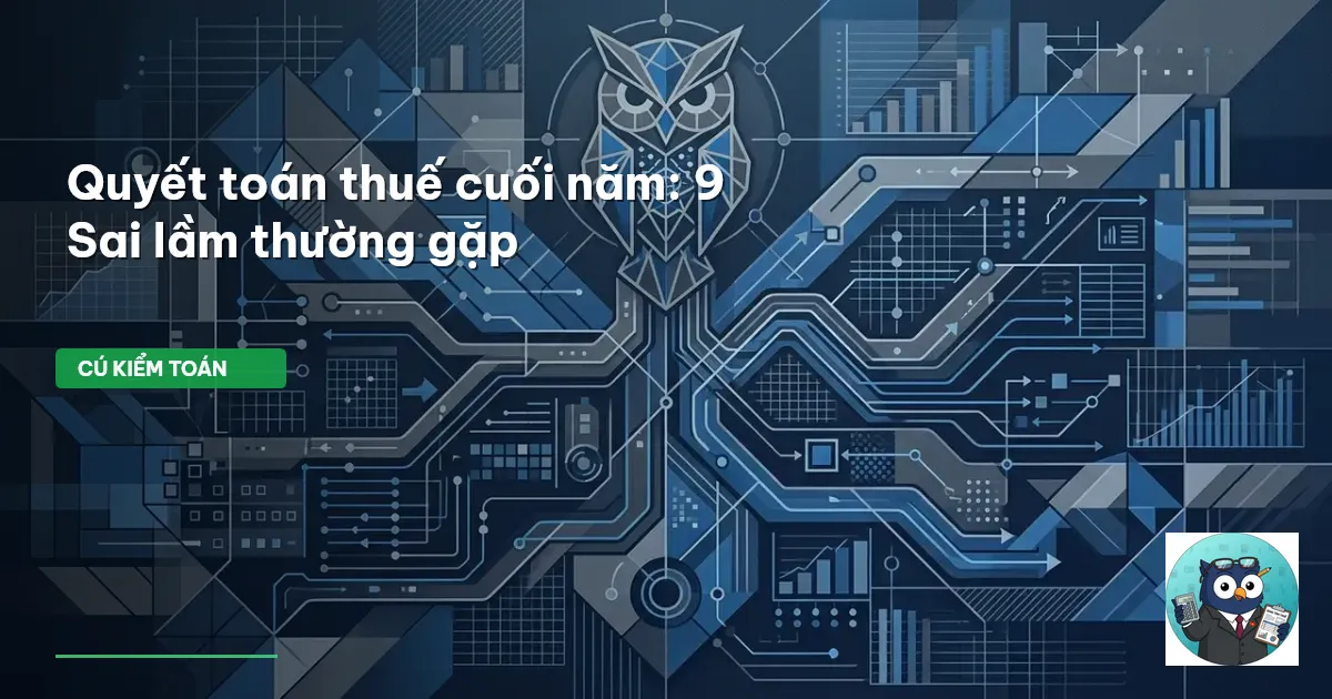 Quyết toán thuế cuối năm: 9 Sai lầm thường gặp