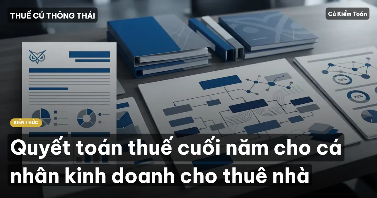 Quyết toán thuế cuối năm cho cá nhân kinh doanh cho thuê nhà